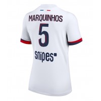 Stroje piłkarskie Paris Saint-Germain Marquinhos #5 Koszulka Wyjazdowej dla damskie 2025-26 Krótki Rękaw